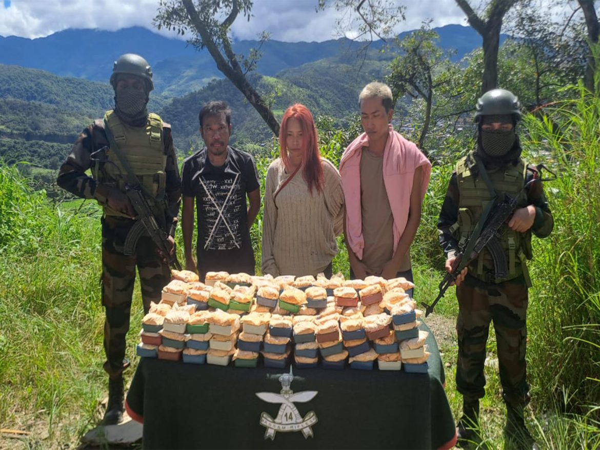 Assam rifles seize 1.377 kilograms of heroin at Zokhawthar, Mizoram
