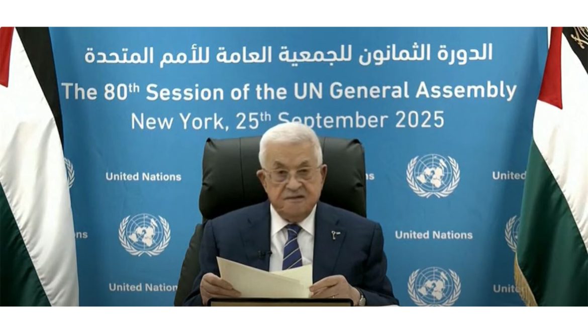 "They burn homes, attack villages and kill civilians in broad daylight": Palestinian President slams Israel at UNGA