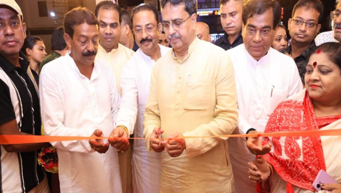 Tripura CM Manik Saha inaugurates several Durga Puja Pandals in Agartala