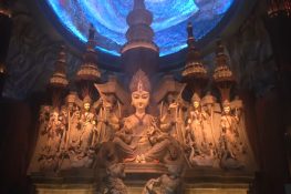 Chetla Agrani Durga Puja pandal showcases 'Samudra Manthan' theme with over 3 crore rudraksha