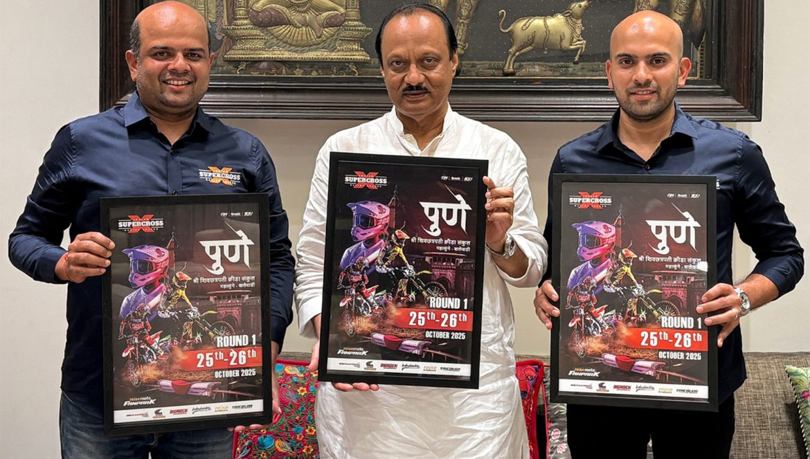 Ajit Pawar unveils official poster for Indian Supercross Racing League round 1