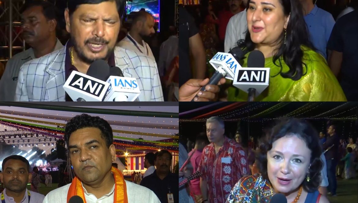 Political leaders, diplomats attend Global Garba Festival at Sunder Nursery