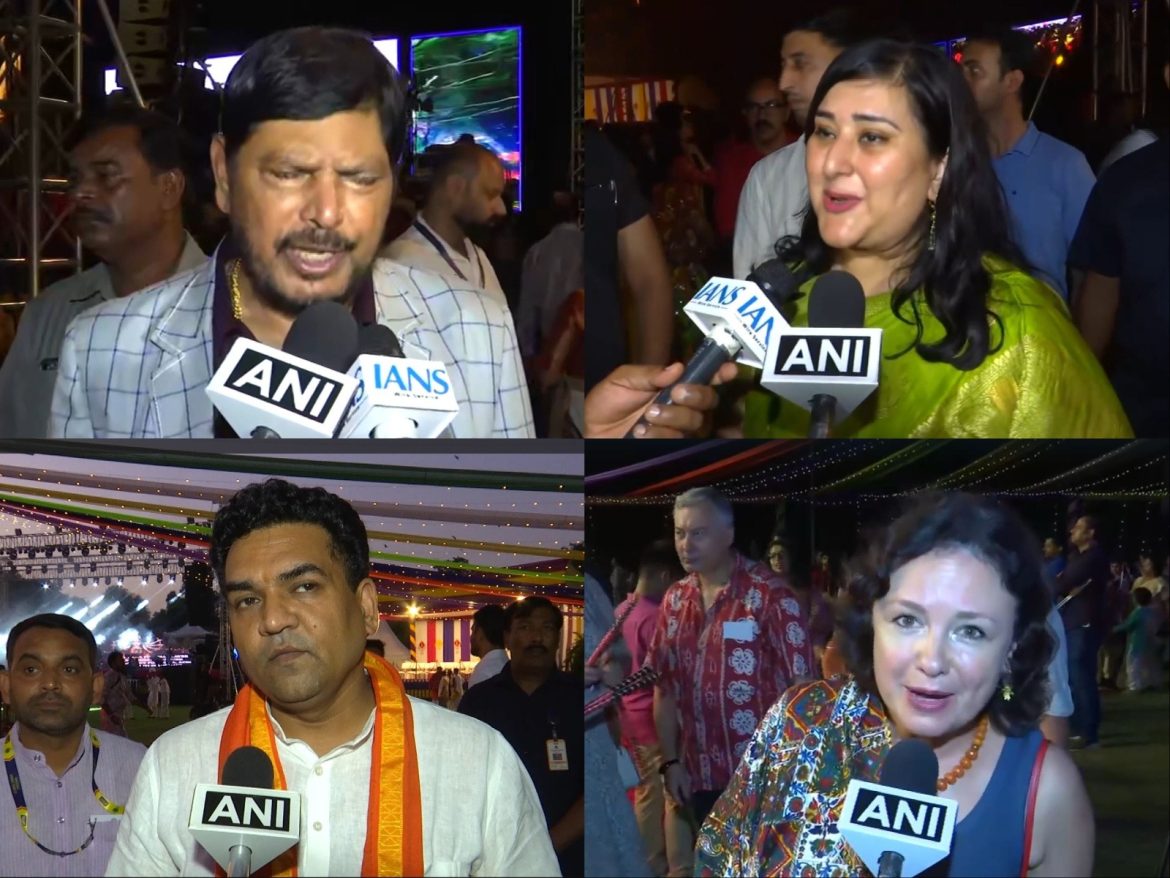 Political leaders, diplomats attend Global Garba Festival at Sunder Nursery
