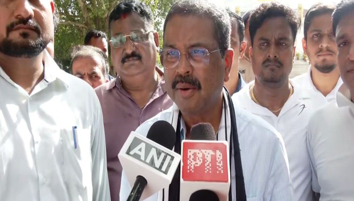 "Foundation of New Odisha will be laid with development of this area…": Dharmendra Pradhan on visiting Dhauli Hill