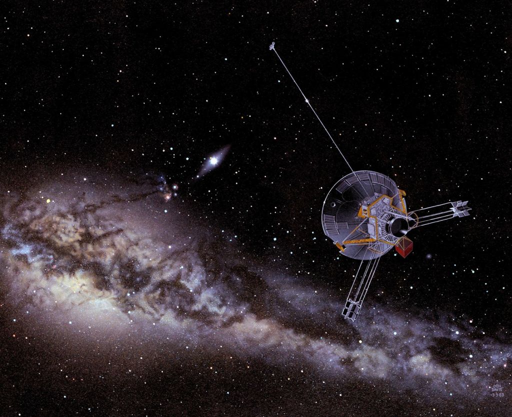 Planetary alignment illustration showing potential Voyager 3 trajectory - Photo Gallery