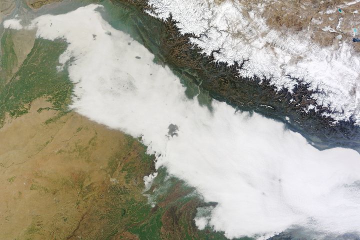 Snow covered at Indo-Gangetic Plain - Photo Gallery