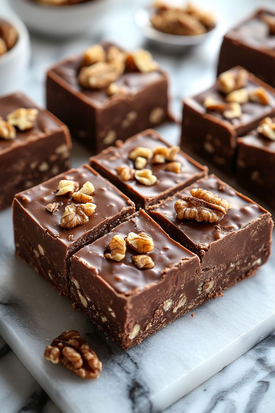 All ingredients laid out for easy access before starting the fudge-making process. - Photo Gallery