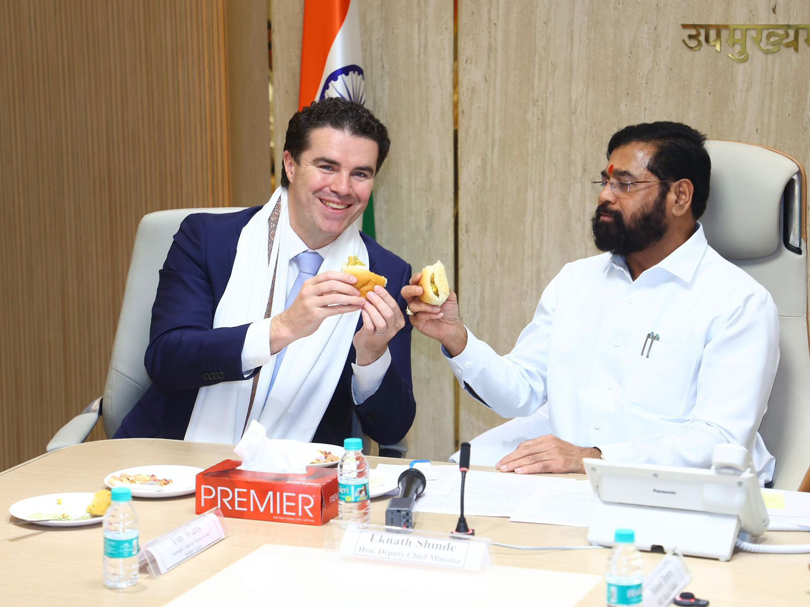 Australian MP Tim Watts meets Maharashtra Dy CM Shinde, discusses boosting ties in agriculture, med-tech, education
