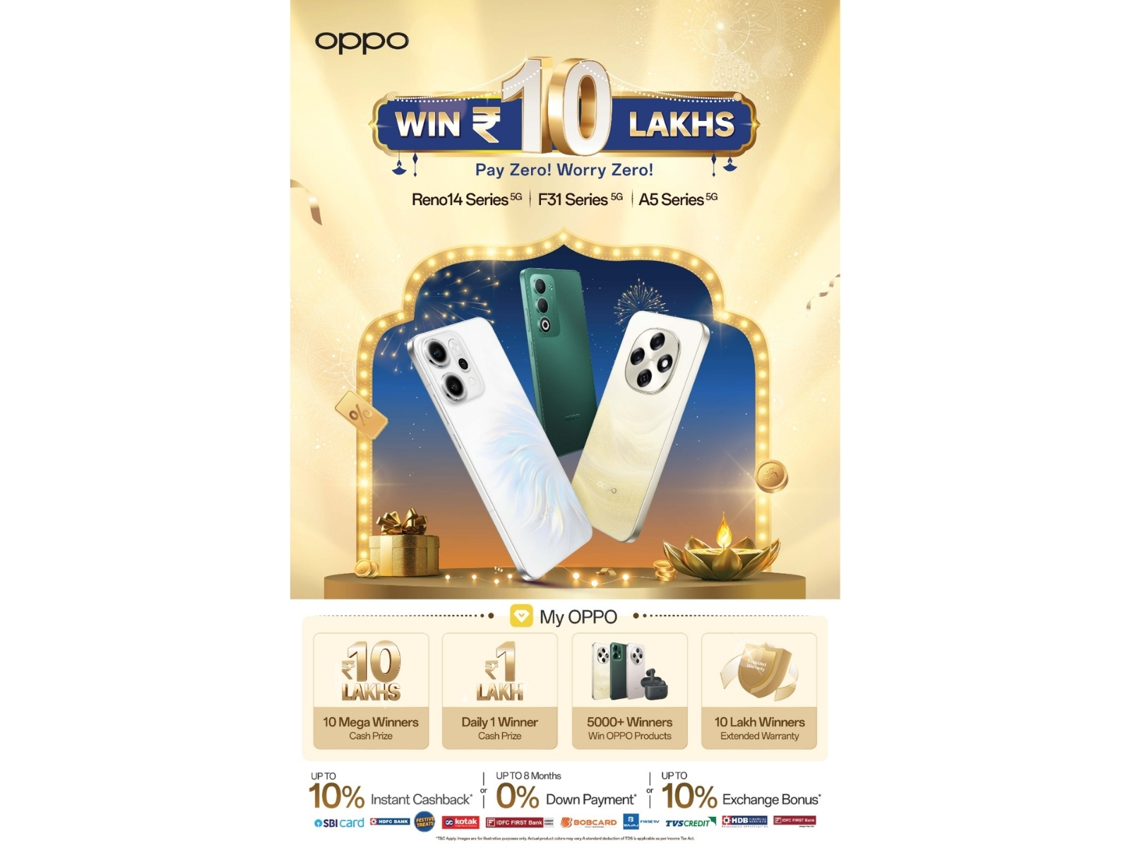 OPPO India brings Grand Festive Sale across its portfolio; Rs 10 Lakh Mega Prize for 10 lucky customers