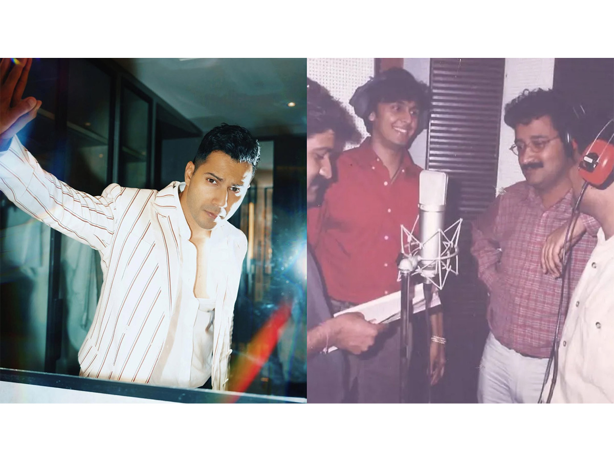 Sonu Nigam celebrates 'Bijuria' with unseen pictures from original recording, Varun Dhawan says "made me want to be actor"
