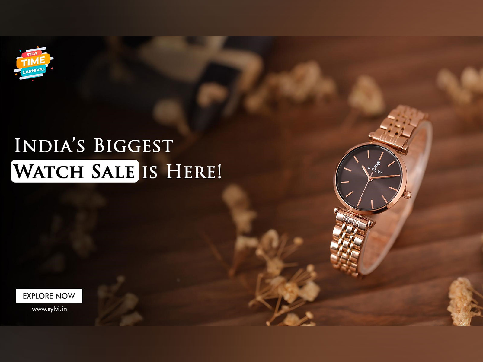 Sylvi Time Carnival 2025 – India’s Biggest Anniversary Watch Sale Sylvi Time Carnival 2025 – India’s Biggest Anniversary Watch Sale