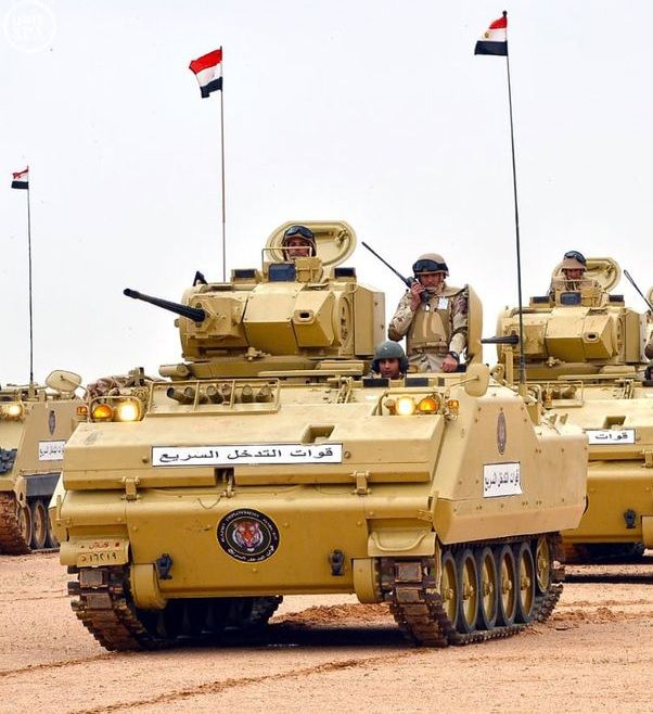 Egyptian forces training with imported military hardware. - Photo Gallery
