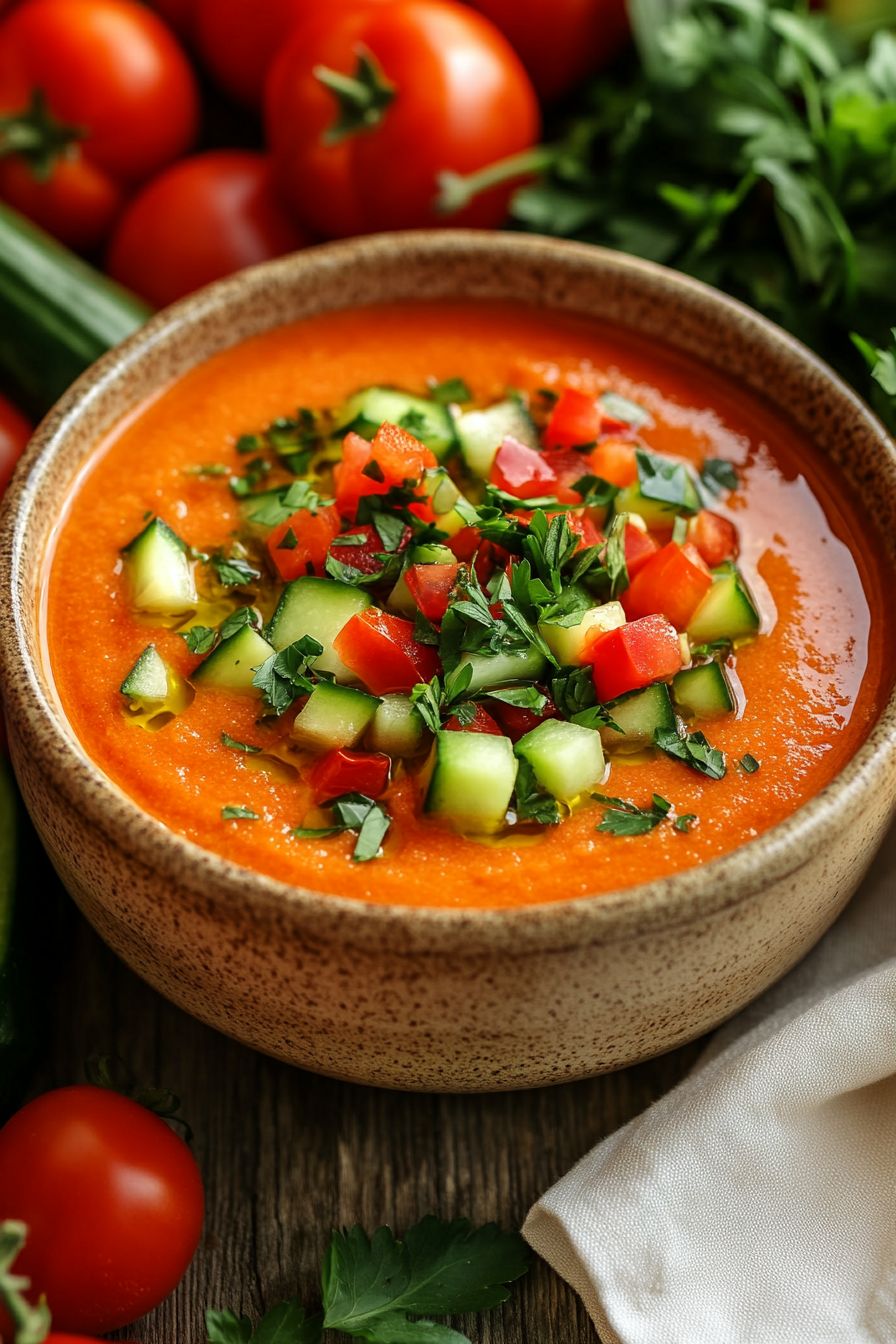 Spanish gazpacho served in a bowl - Photo Gallery