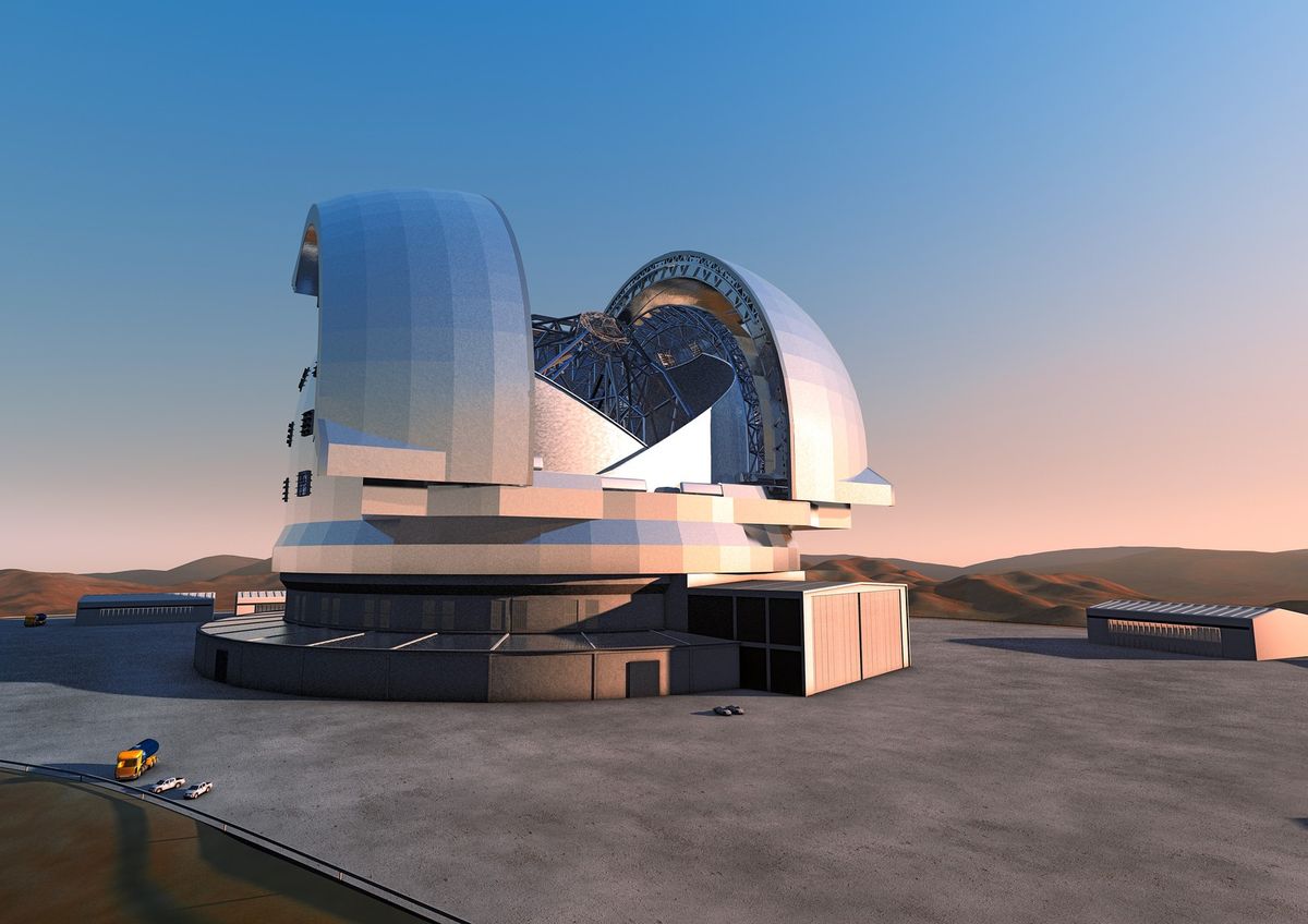Collage of the world’s biggest telescopes under starry skies. - Photo Gallery