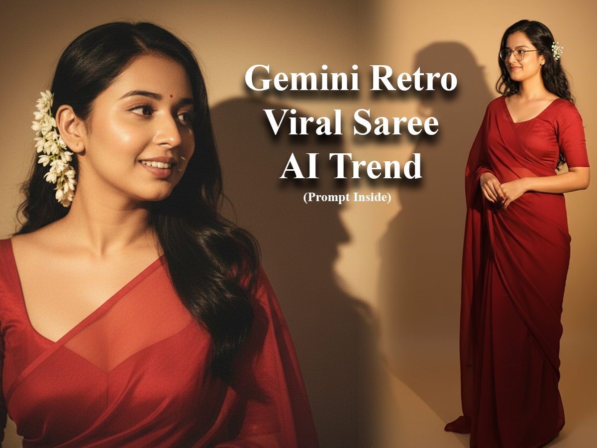 How to Create Retro Saree Photos With Gemini AI: Step-by-Step Guide (Prompt inside)