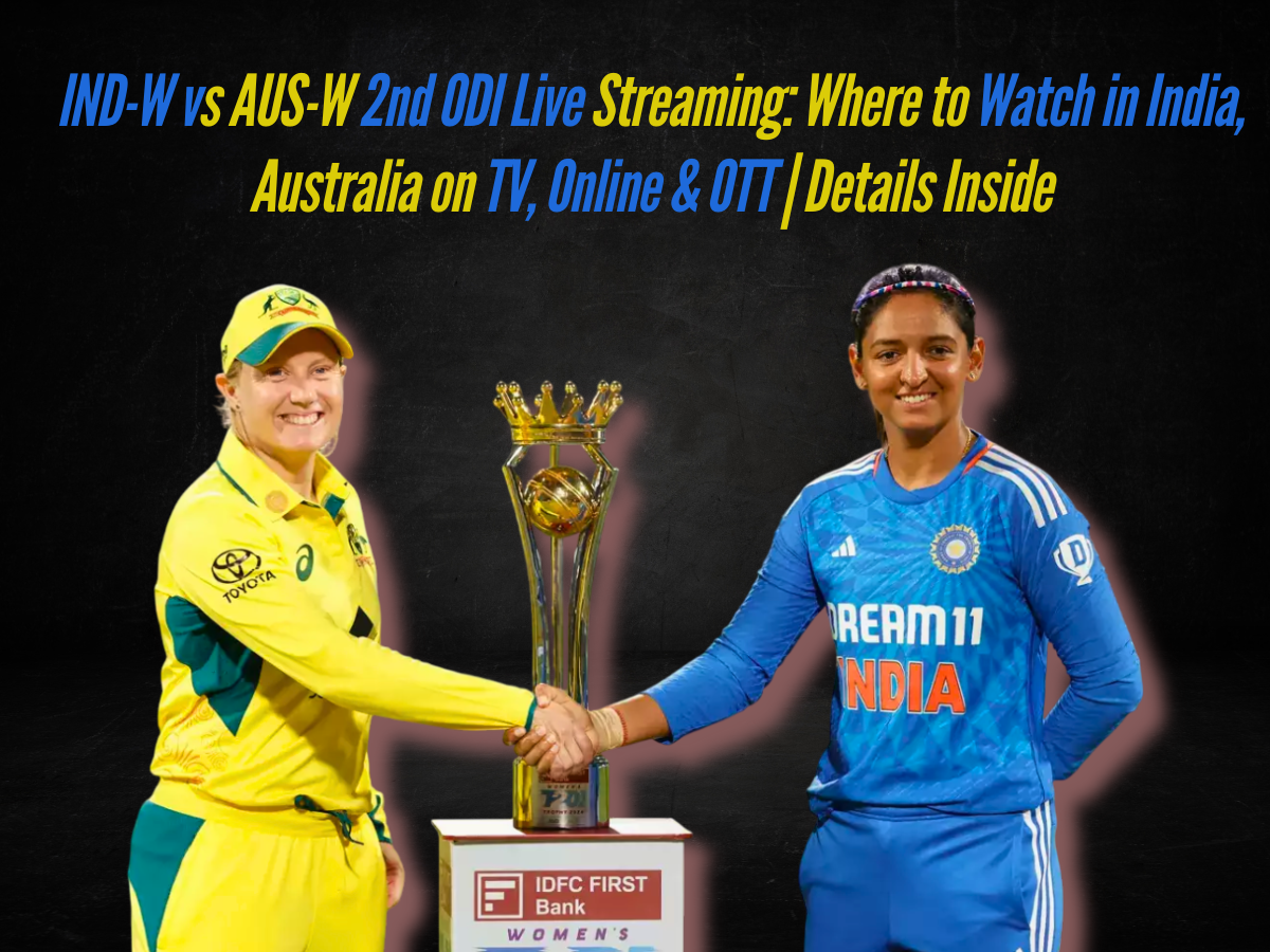 IND-W vs AUS-W 2nd ODI Live Streaming: Where to Watch in India, Australia on TV, Online & OTT | Details Inside