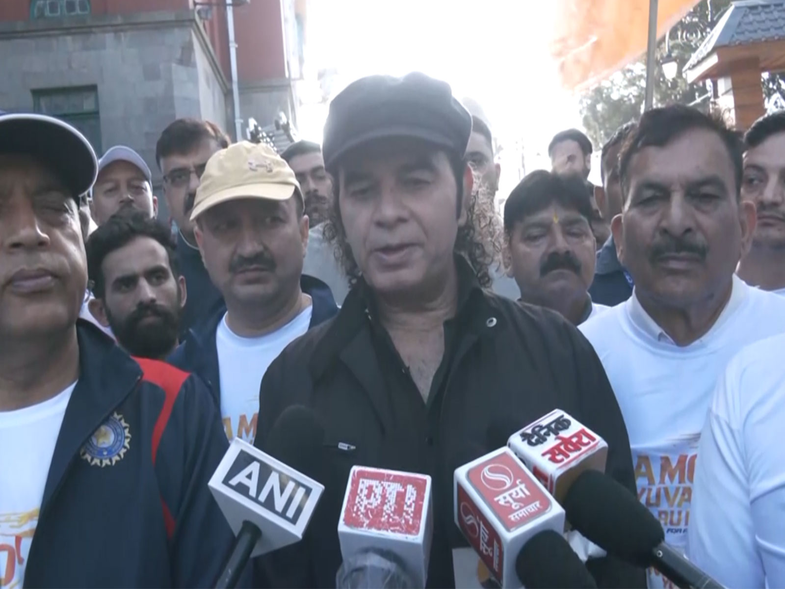 Former CM Jairam Thakur, singer Mohit Chauhan (Image source/ANI) Former CM Jairam Thakur, singer Mohit Chauhan (Image source/ANI)