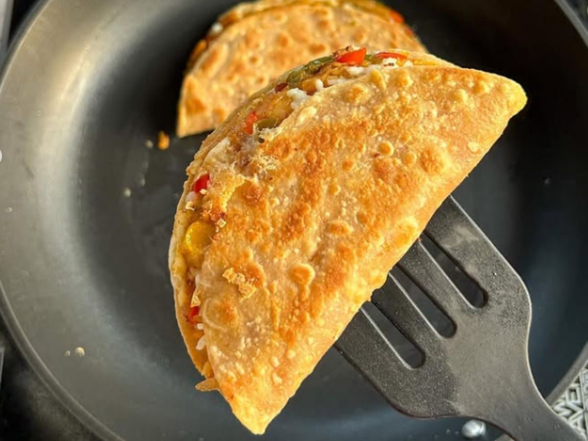 Turn Leftover Roti into Delicious Breakfast Taco in 6 Simple Steps