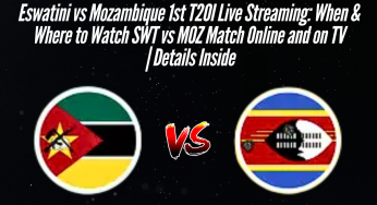 Eswatini vs Mozambique 1st T20I Live Streaming: When & Where to Watch SWT vs MOZ Match Online and on TV | Details Inside
