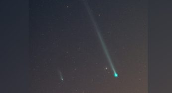 Two Comets Appear to Race Across the Sky in Rare Reunion Island Photo | See the Picture