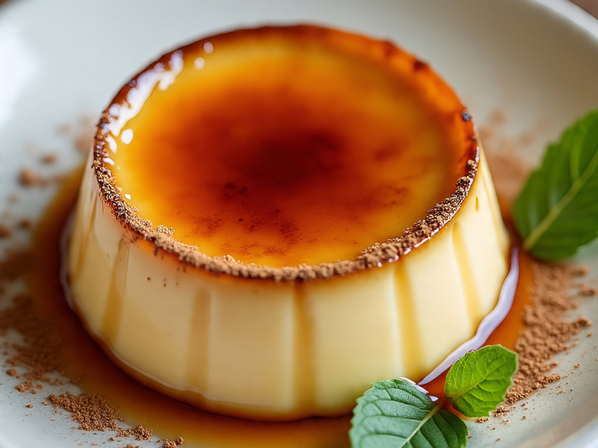 Crème brûlée with caramelized sugar top in a ramekin - Photo Gallery