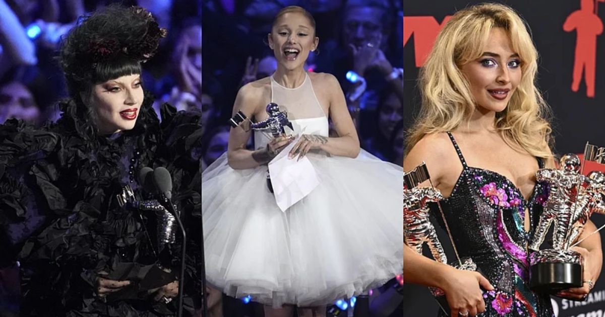Lady Gaga Rules 2025 VMAs While Ariana Grande, Sabrina Carpenter Shine- See Winners