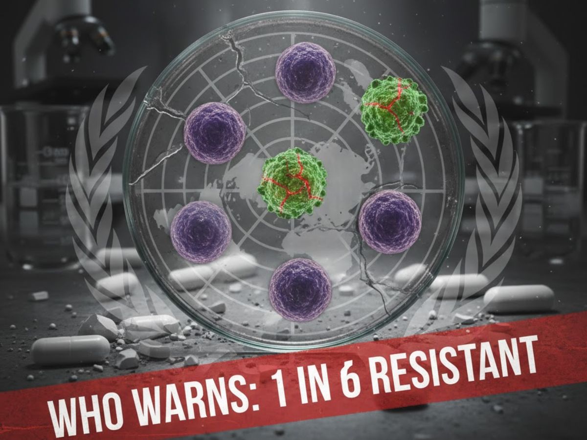 A Silent Pandemic: WHO Warns One in Six Bacterial Infections Now Resist Antibiotics