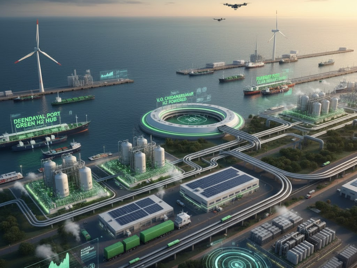 India’s Green Hydrogen Revolution: Deendayal, Chidambaranar & Paradip Ports Lead the Way to 2070