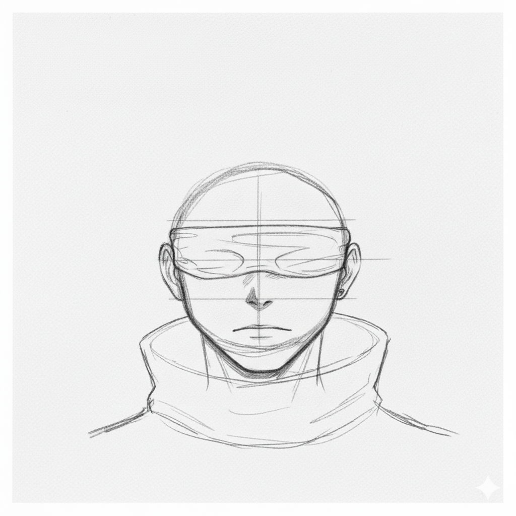 How to draw gojo with pencil 6 How to draw gojo with pencil 6