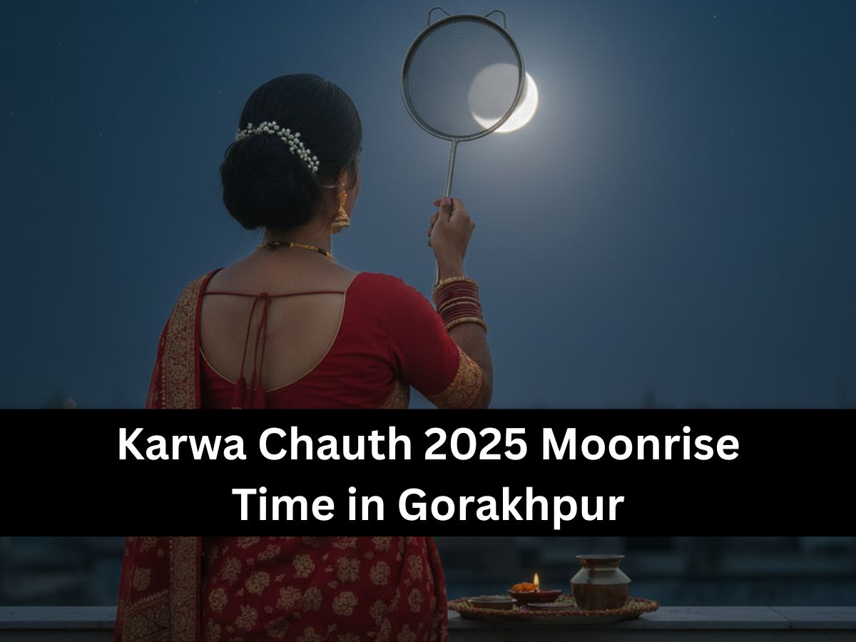 Karwa Chauth 2025 Moonrise Time in Gorakhpur: Check Puja Muhurat & Moon Timing