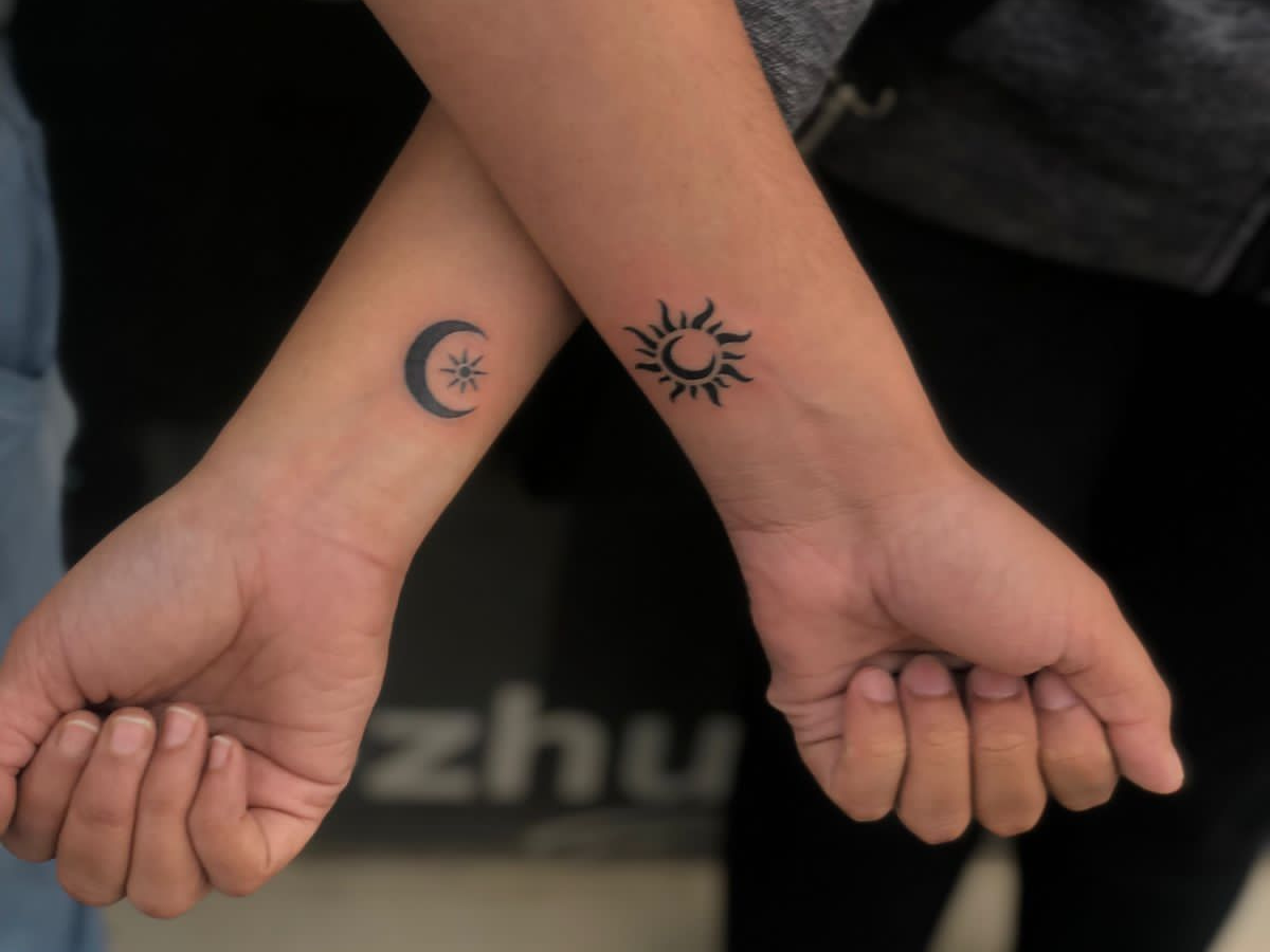Sun & Moon Tattoos - Photo Gallery
