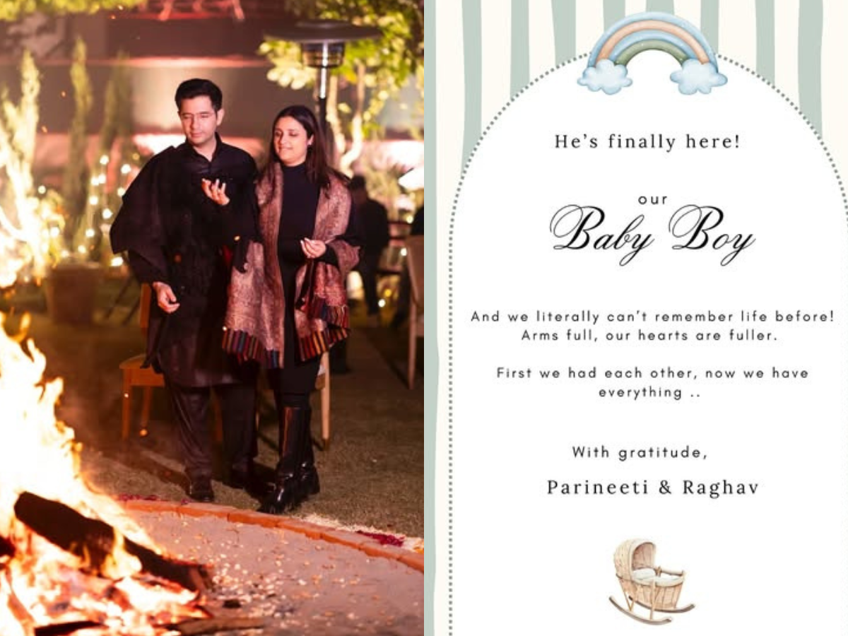 Parineeti Chopra and Raghav Chadha Welcome Baby Boy on Choti Diwali