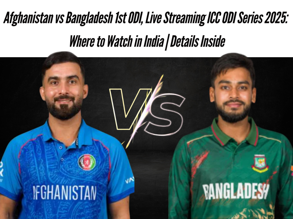 Afghanistan vs Bangladesh 1st ODI, Live Streaming ICC ODI Series 2025: Where to Watch in India | Details Inside