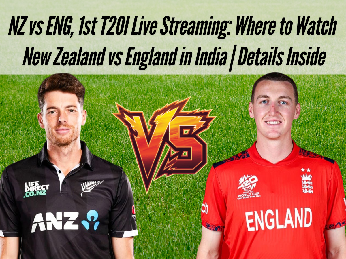 NZ vs ENG, 1st T20I Live Streaming: Where to Watch New Zealand vs England in India | Details Inside