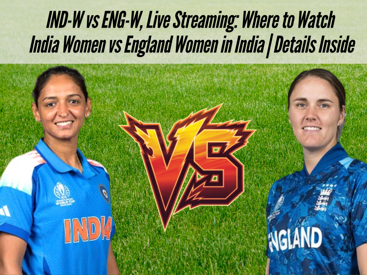 IND-W vs ENG-W, Live Streaming: Where to Watch India Women vs England Women in India | Details Inside