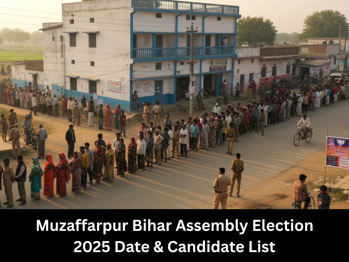 Muzaffarpur Election Date 2025: Full List of Candidates, Result Date; Know All About Muzaffarpur Vidhan Sabha Seat