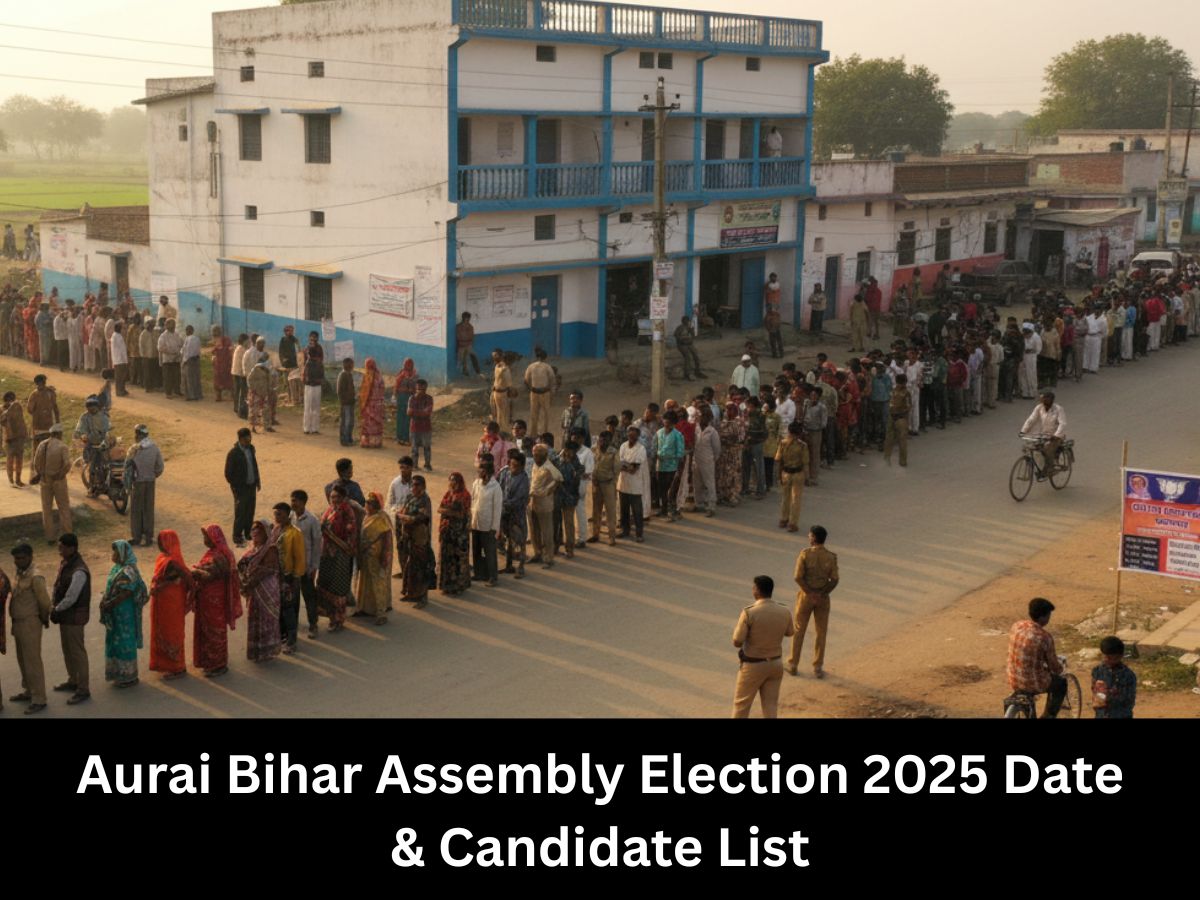 Aurai Election Date 2025: Full List Candidates, Result Date; Know All About Aurai Vidhan Sabha Seat