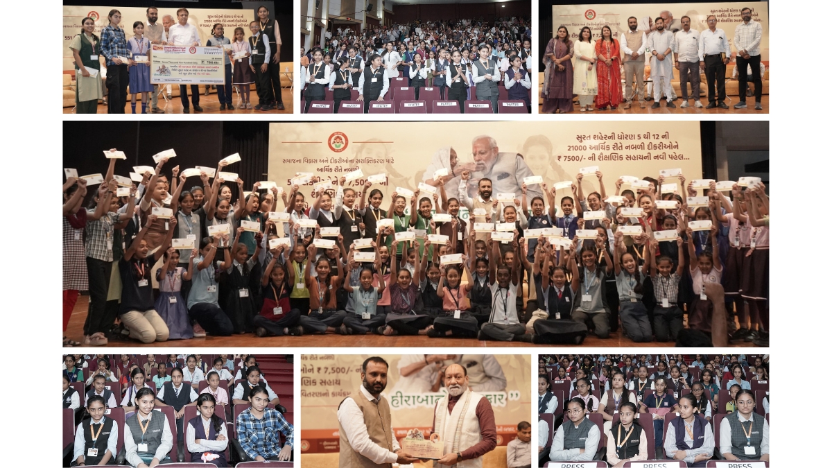 Surat industrialist Piyush Desai’s exemplary ‘Hiraba No Khumkar’ initiative for girls’ education