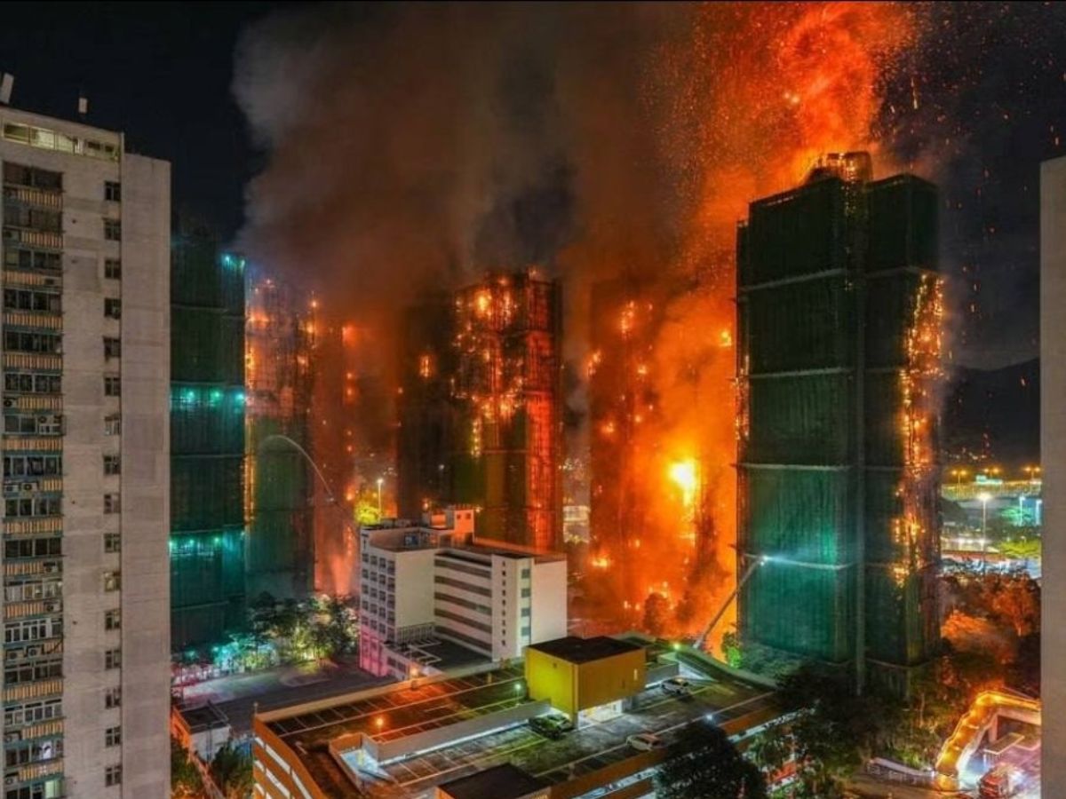 Hong Kong’s Five-Alarm Tower Blaze Kills 44, Triggers Mass Rescue Operation