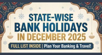 December Holidays: State-Wise Bank Holidays in December 2025 | Full List Inside
