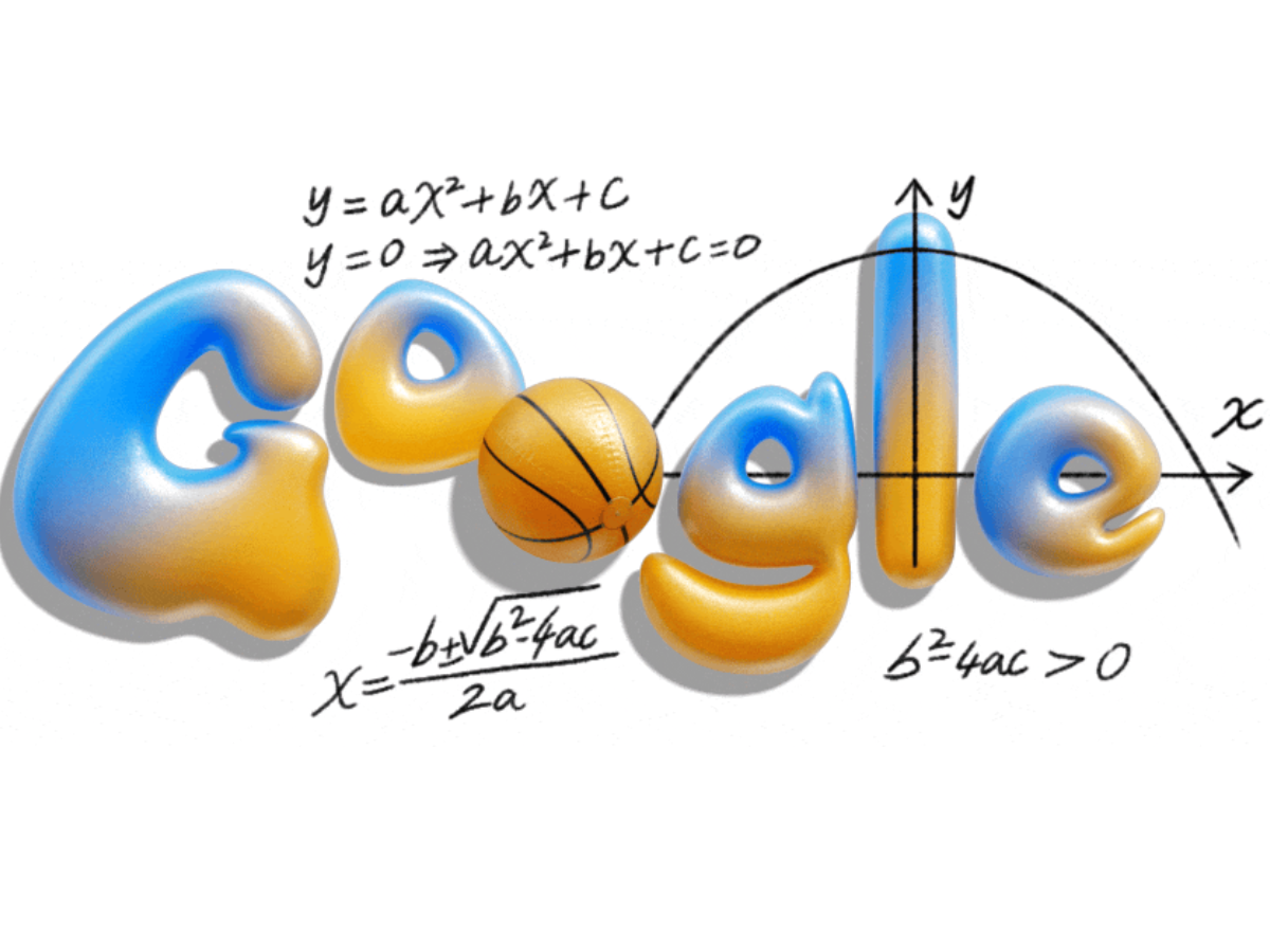 Google Celebrates the Math Behind Motion with Its Quadratic Equation Doodle