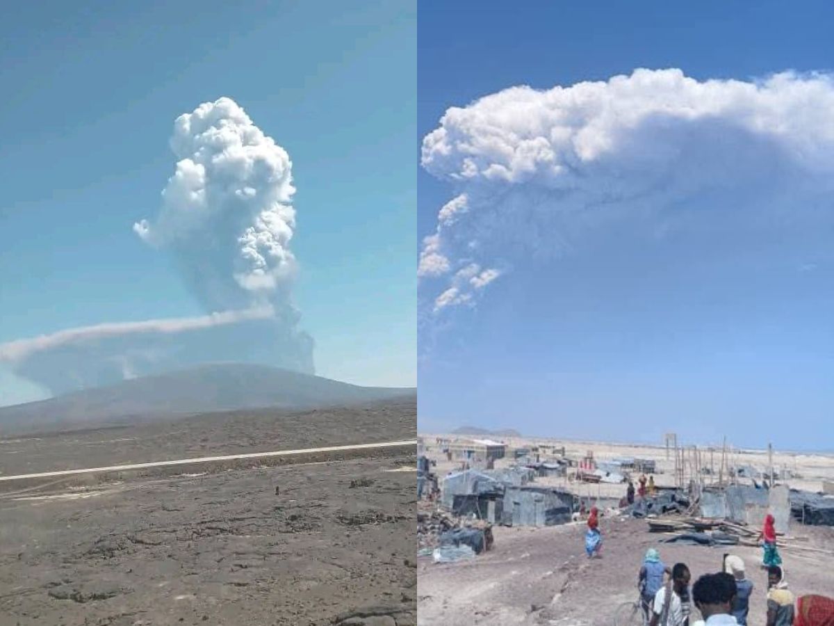 Hayli Gubbi Volcanic Eruption: Ash Plumes May Impact Delhi, Gujarat & Jaipur, Flights Get Diverted; Advisories Issued