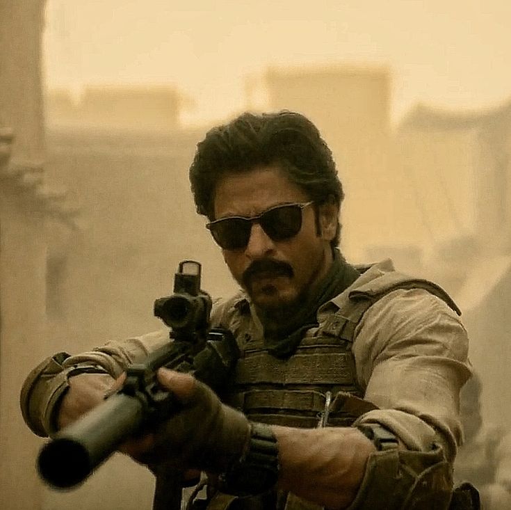 Shah Rukh Khan in Jawan, striking a dynamic pose. - Photo Gallery