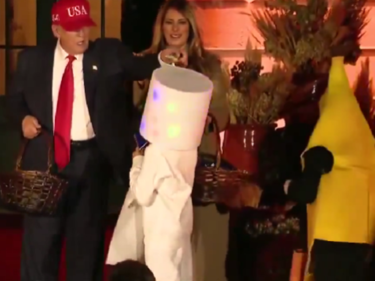 White House Halloween Turns Adorable as Children Dress Up as Donald & Melania Trump