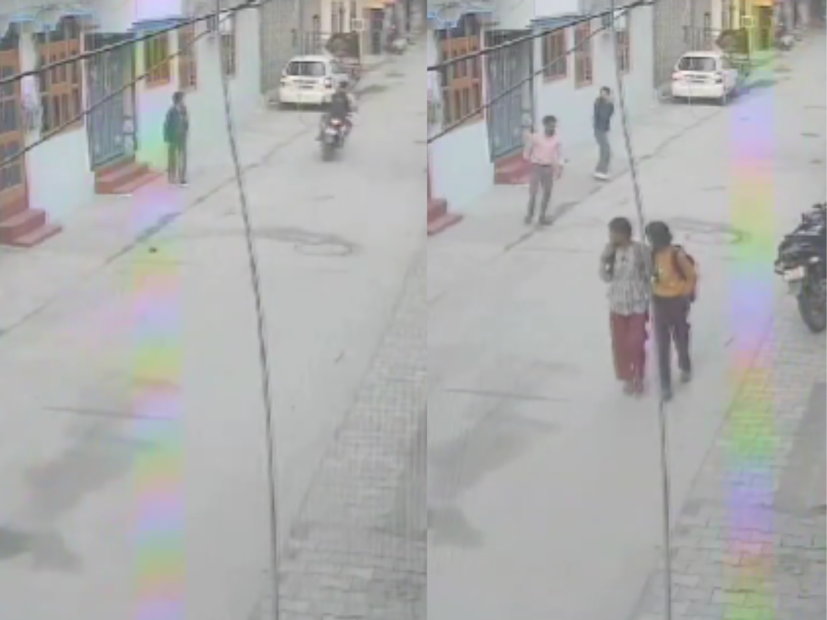 Faridabad Girl Shot CCTV: Teenage Girl Shot by Lover While Returning from Coaching Class