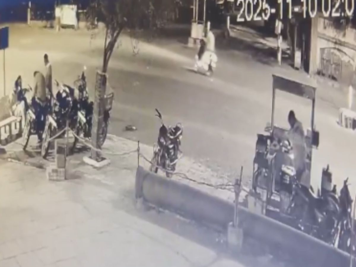 Gujarat Road Accident: 20-Year-Old Student Killed After Speeding BMW Rams Two-Wheeler | WATCH