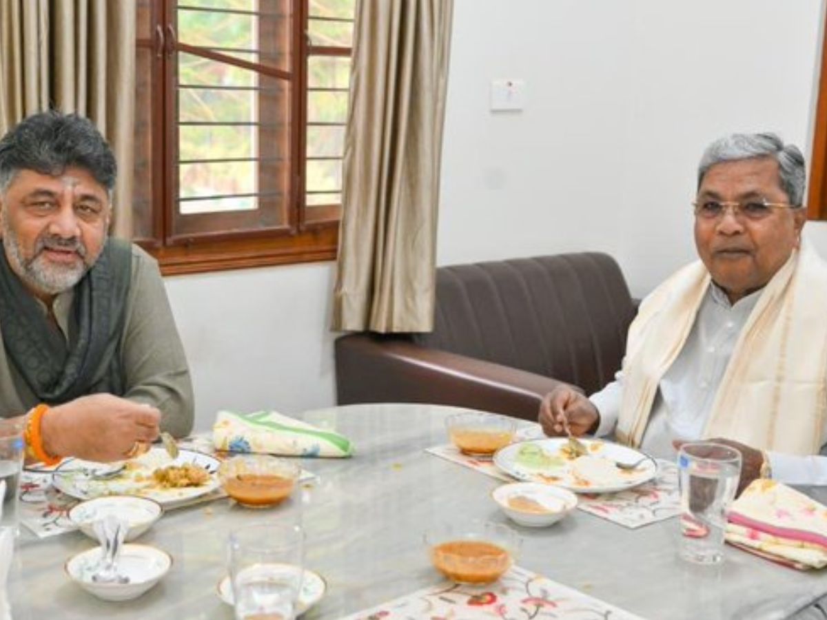 DK Shivakumar Shares Breakfast With CM Siddaramaiah: Menu Details Go Viral