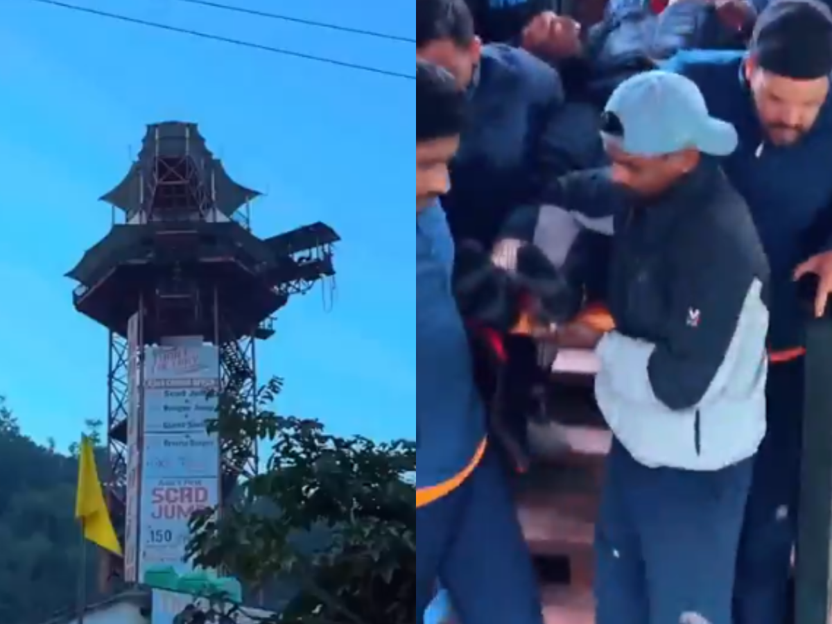 Rishikesh Bungee Jump Horror: Safety Cord Snaps Mid-Air, 24-Year-Old Falls 180 Feet - Photo Gallery