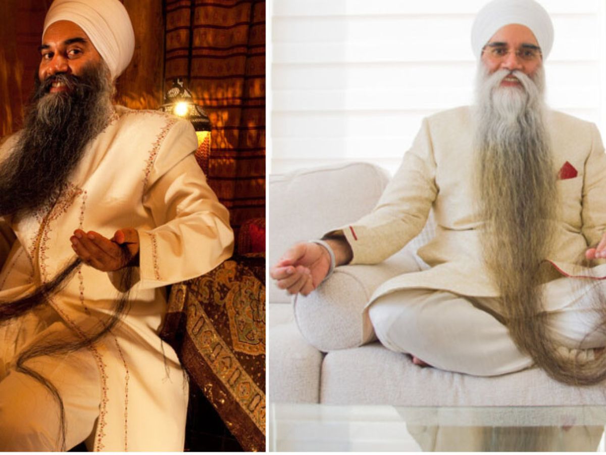 World Longest Beard of a Living Person: Sarwan Singh sets Unbelievable 2.54 Meter Record