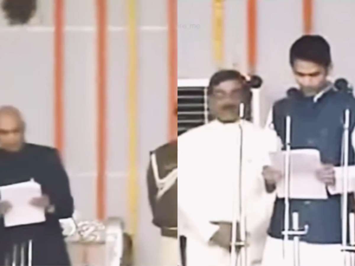 Tej Pratap Yadav’s 2015 Swearing-In Moment Reignites Debate Goes Viral | WATCH